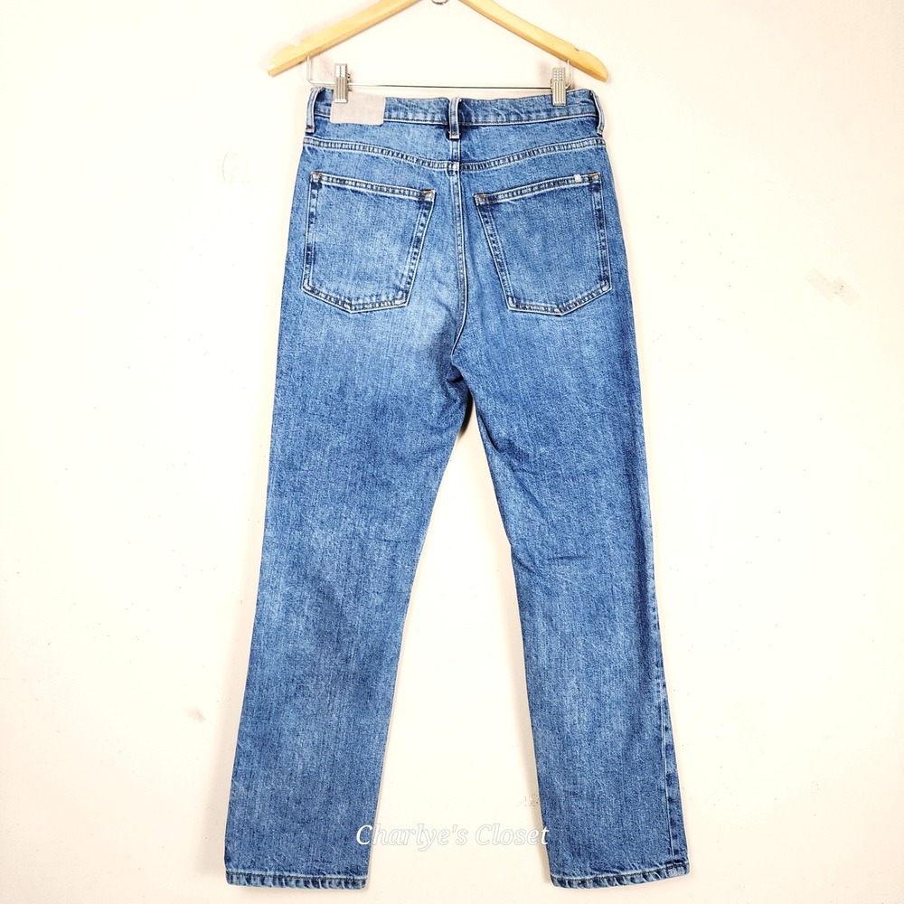 Everlane The Way-High Slim Crop Jeans 28x28 Organic Cotton 90s Minimalism Preppy - Picture 4 of 7